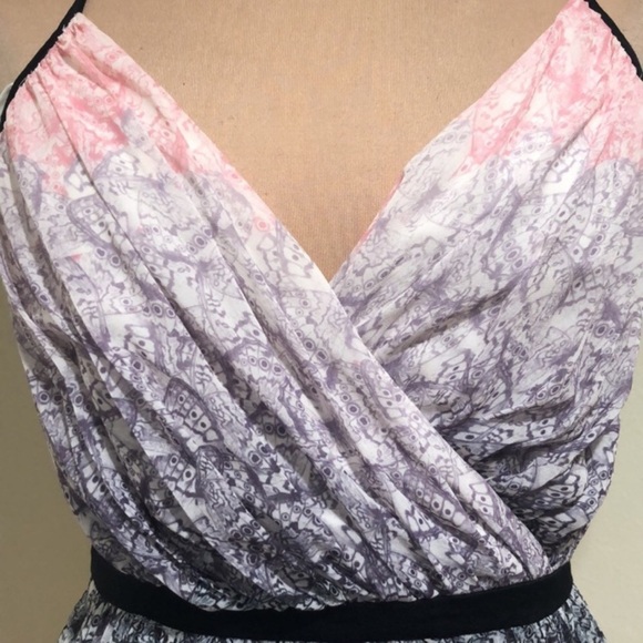 Badgley Mischka Twirling Butterfly Maxi Gown Formal Dress Size 12 Cream - Picture 3 of 11